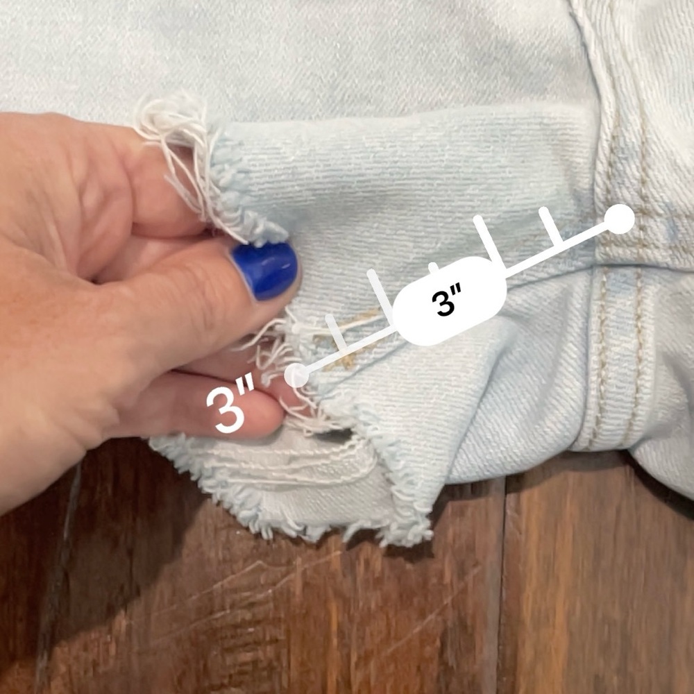 Old Navy Size 2 Women's High Rise Denim Cut-offs OG Secret Smooth Pockets - Picture 3 of 4